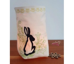 Stickserie ITH - Bunnies in the garden Lichtbeutel